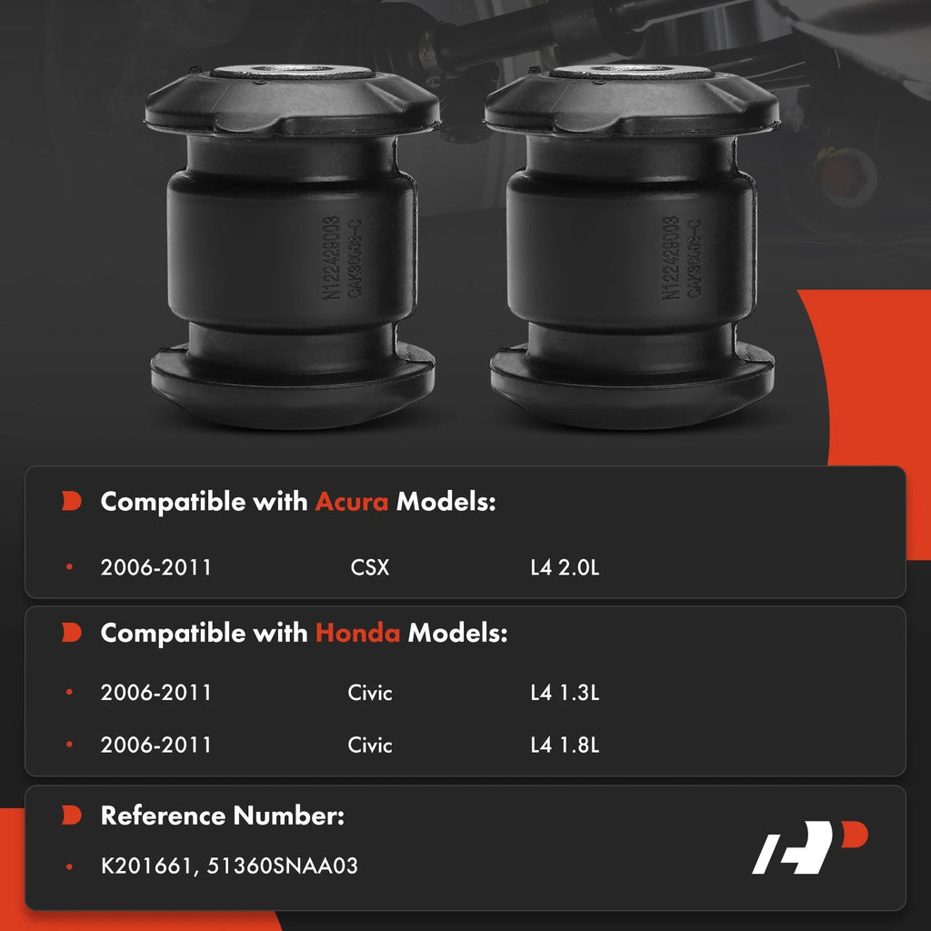 2X Control Arm Bushing for Honda Civic Acura CSX (2006-2011)