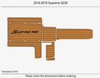 EVA Pad for Supreme S238 (2018) - Faux Foam Teak Deck Flooring Mat