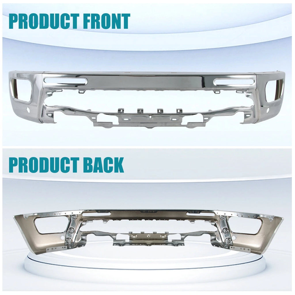 Chrome Steel Front Bumper Face Bar for Ford Ranger (2019–2023)