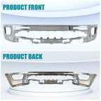 Chrome Steel Front Bumper Face Bar for Ford Ranger (2019–2023)