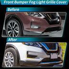 Fog Light Grille Cover for Nissan Rogue (2017–2020) No.622576FL0A/622566FL0A