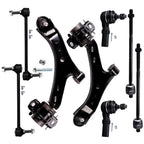 Set of 8 Front Lower Control Arms Tie Rods Sway Bars for Ford Mustang (2005–2010)