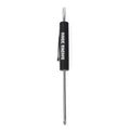 5X Black Flat Pocket Screwdriver with Phillips Top & Pocket Clip