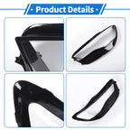 1 Pc Headlight Lens Cover for Audi A6 (2016–2018) Black
