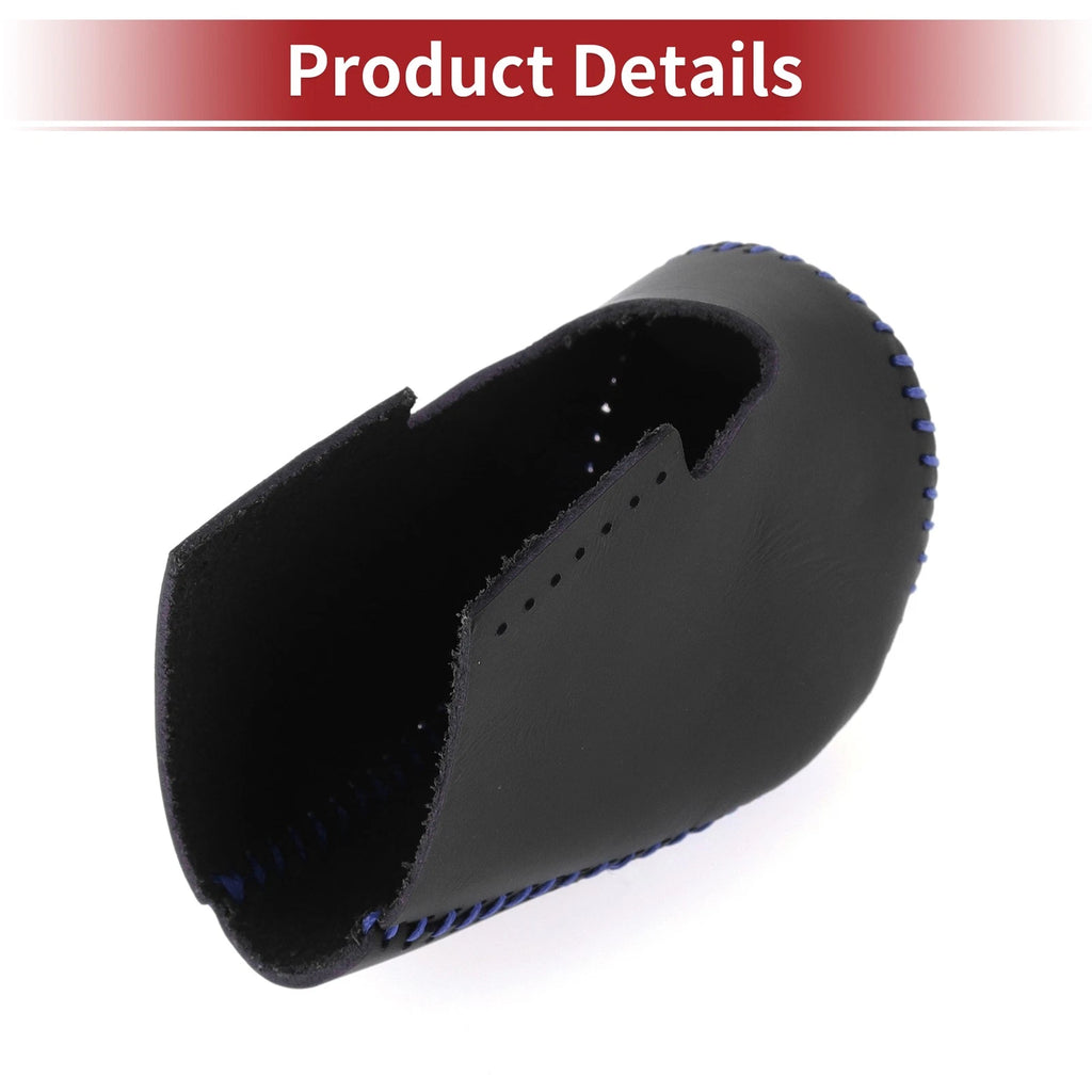 1 Pc Gear Shift Knob Cover for Honda HR-V (2023–2024) Black Blue Faux Leather
