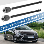 2X Front Inner Tie Rod End Links for Toyota Camry (1992–2001) No.EV301