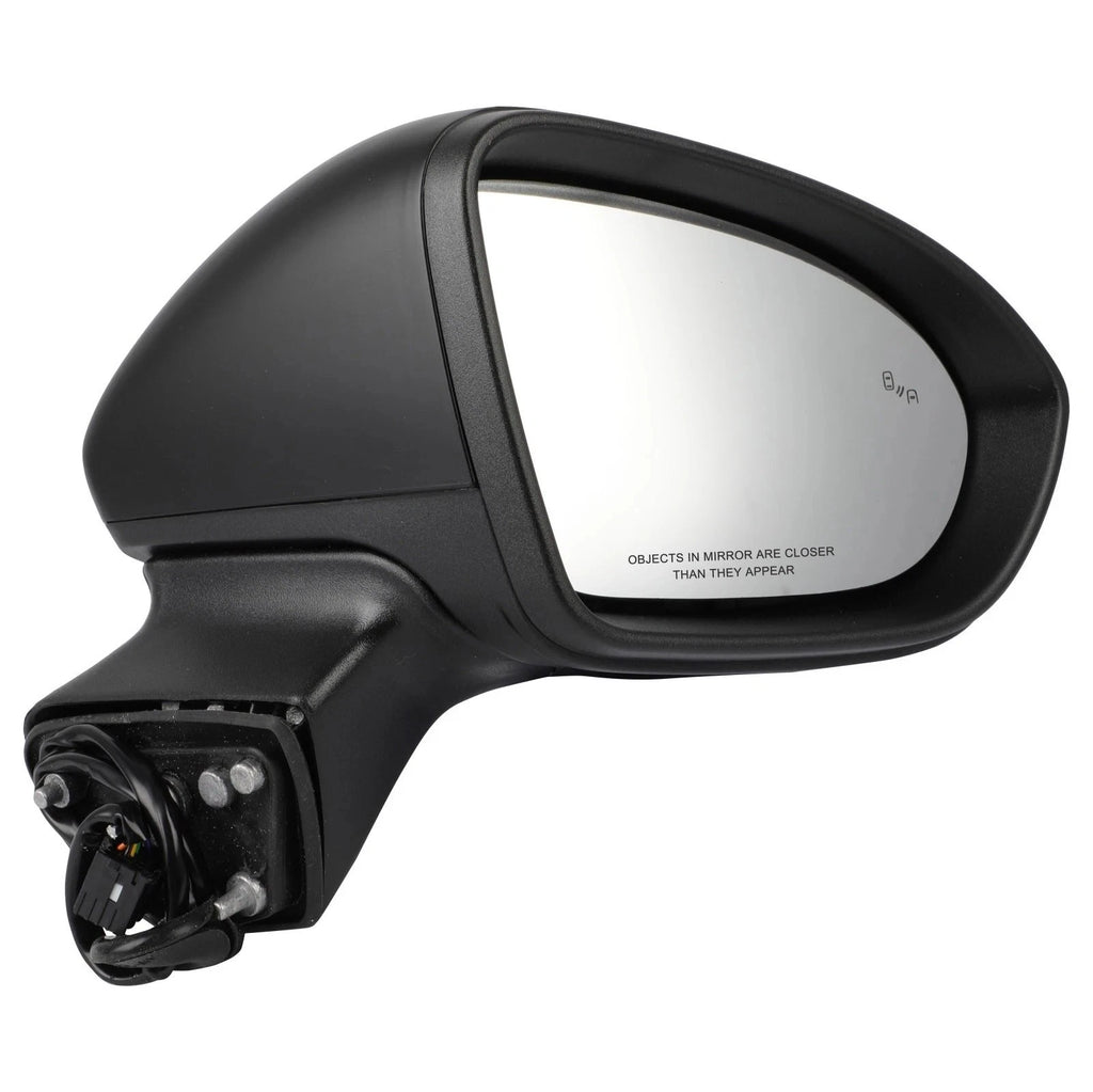 Right Side View Mirror for Chevy Cruze (2016–2019) Heated, Blind Spot, 7 Pins