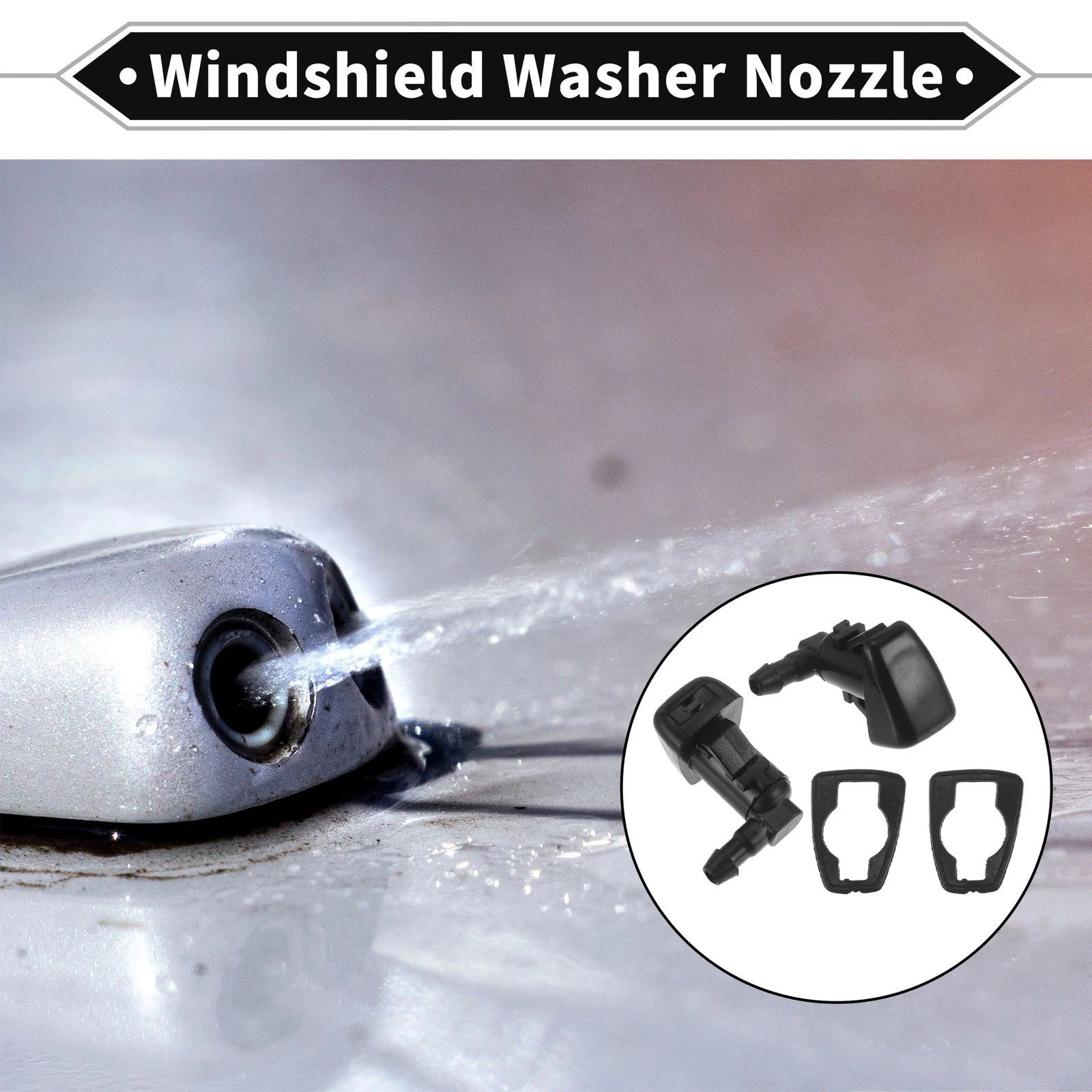 2 Pcs Front Windshield Washer Nozzle for Chevy Colorado (2015–2023) No. 22944961