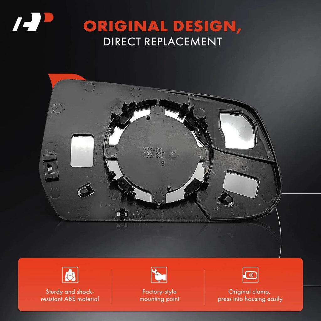 Driver Manual Mirror Glass for Chevrolet Equinox GMC Terrain (2010–2017)
