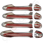 Set of 4 Chrome Door Handle Covers for Toyota Tacoma (2016–2022)