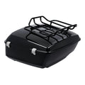 King Trunk & Black Top Rack for Harley Touring Models (2014–2023)