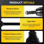 2X Front CV Axle Assembly for Kia Forte (2019–2023)