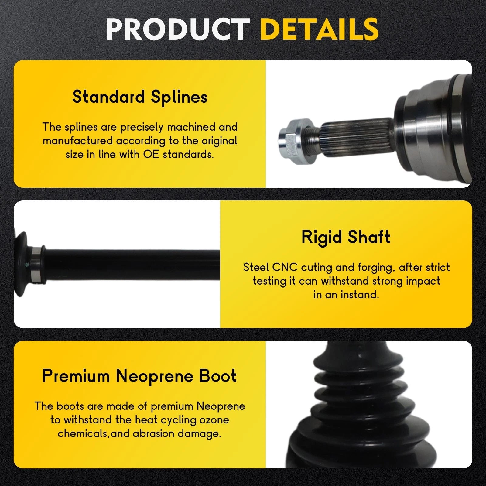 2X Front CV Axle Assembly for Kia Forte (2019–2023)