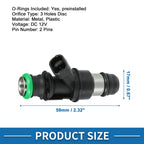 Set of 8 Fuel Injectors No. 25176061 for Chevy Silverado 2500 HD (2001–2006)