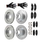 Set of 4 Brake Disc Rotors and Pads for Chevy Suburban/Tahoe (2015–2020)