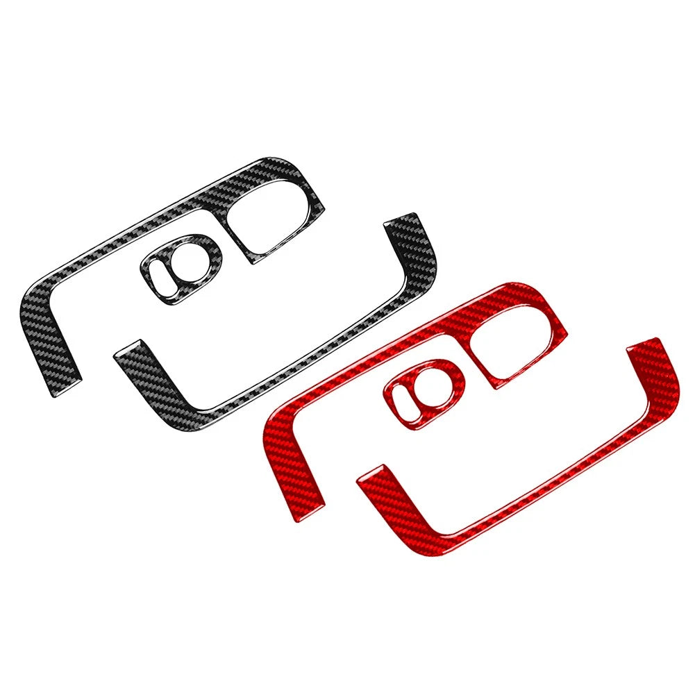 Carbon Fiber Interior Door Armrest Handle Trim for Fiat 500 (2012–2015)
