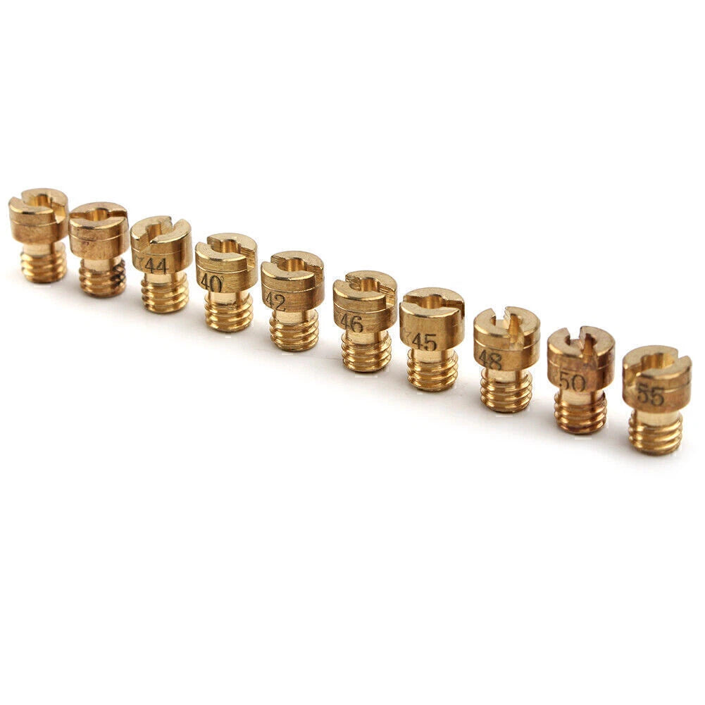 10 Pcs Main Jet M4 4mm for GY6 50cc 139QMB Scooter PZ19 (40-58, 42, 44, 45, 46)