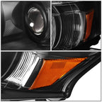 Projector Headlights Assembly for Lexus RX350 (2010–2012) Black/Amber