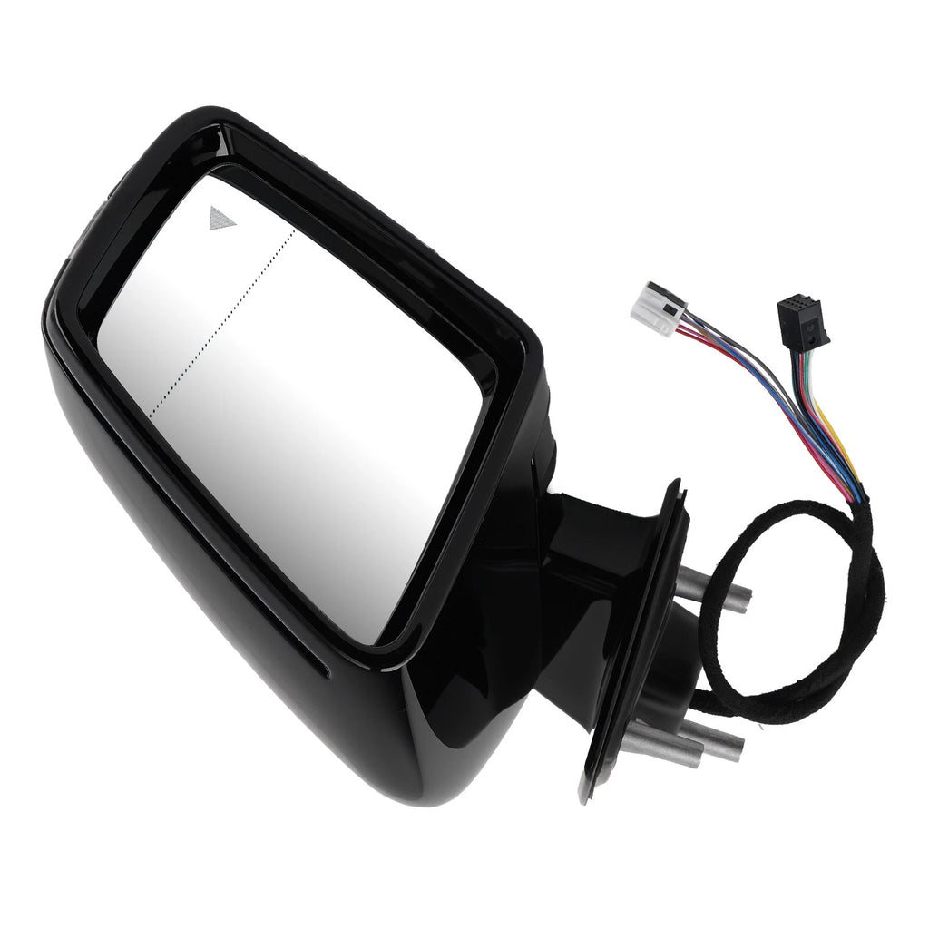 Right Side Mirror for Mercedes-Benz ML350 (2010-2012) Signal Memory Black