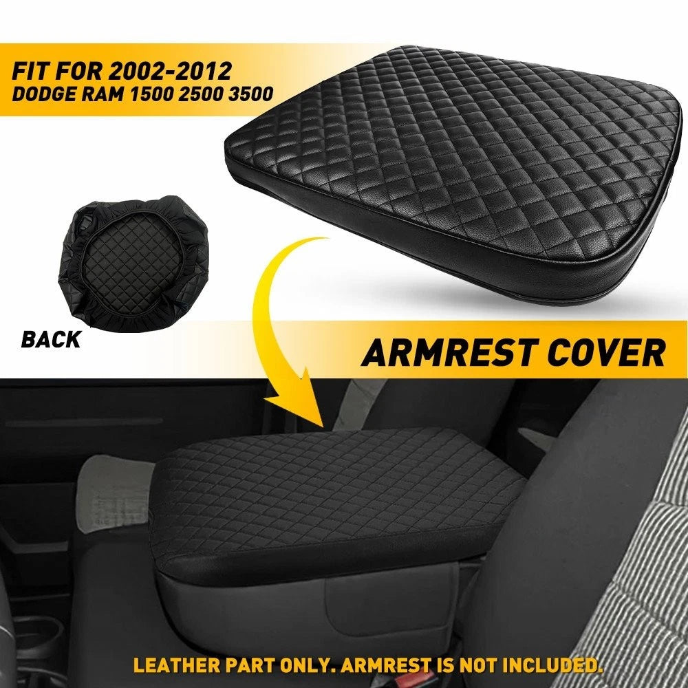 Center Console Lid Armrest Cover for Dodge RAM 1500 2500 3500 (2002–2012)