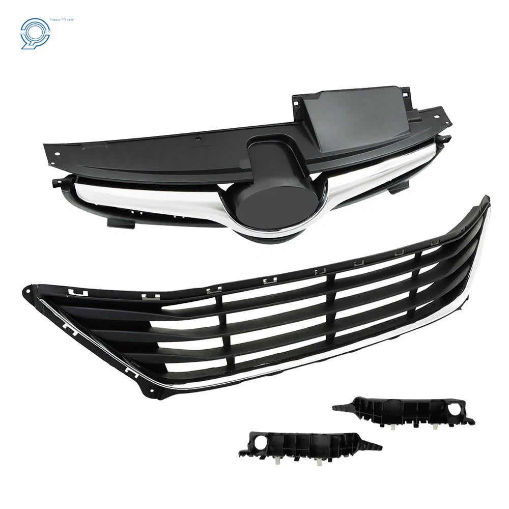 Set of 2 Front Upper and Lower Grilles for Hyundai (2014–2016)
