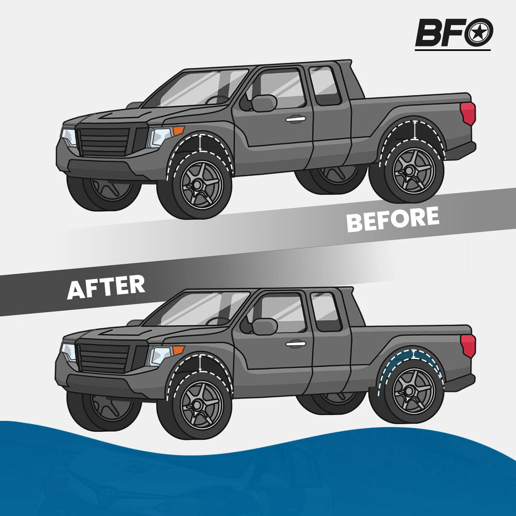 5" Rear Axle Flip Lowering Kit for Dodge Ram 1500 2WD (2002–2008)