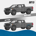 5" Rear Axle Flip Lowering Kit for Dodge Ram 1500 2WD (2002–2008)