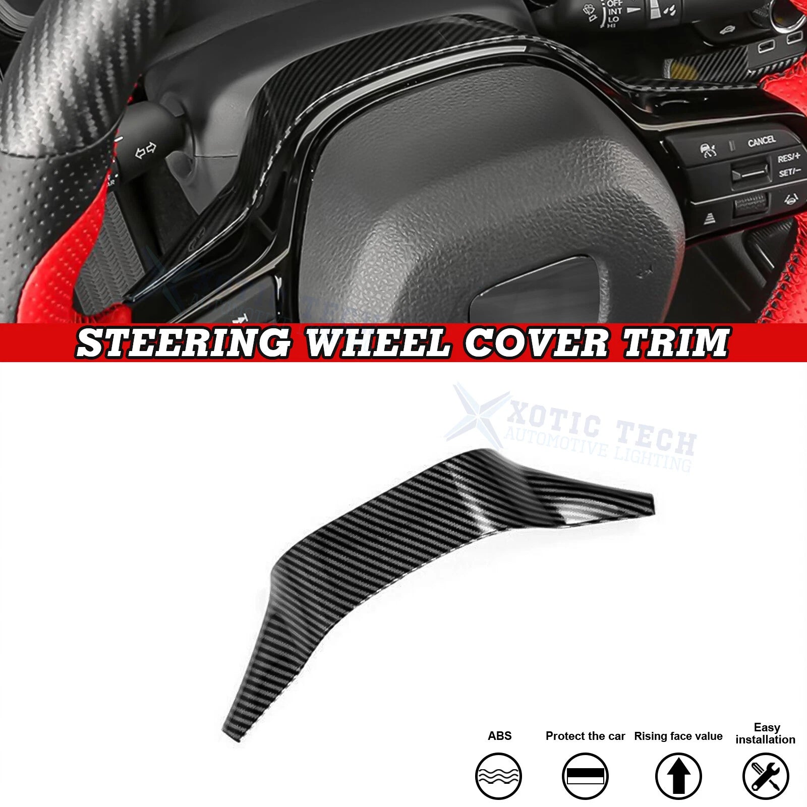 Carbon Fiber Pattern Driver Side Panel Cover for Honda Civic (2022–2025)