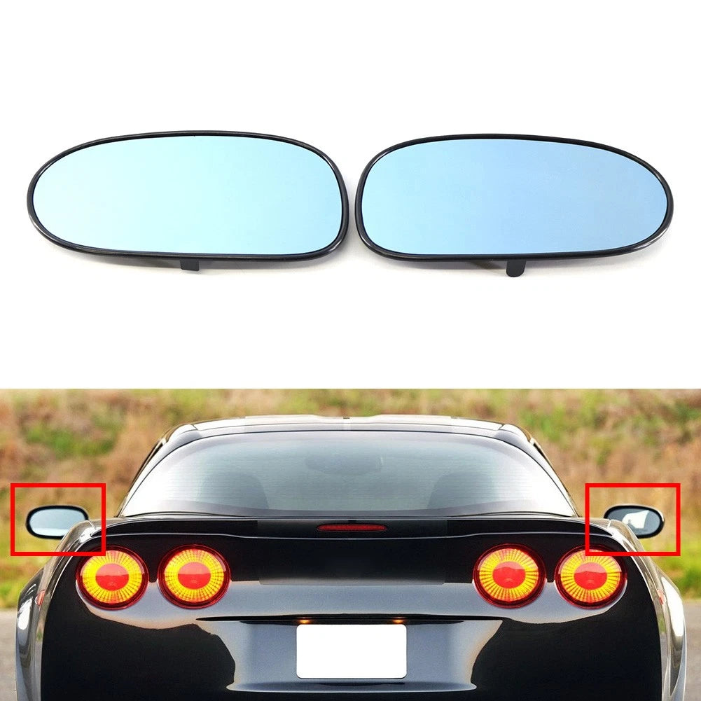 2X Rearview Mirror Lens for Chevrolet Corvette (2005–2013)