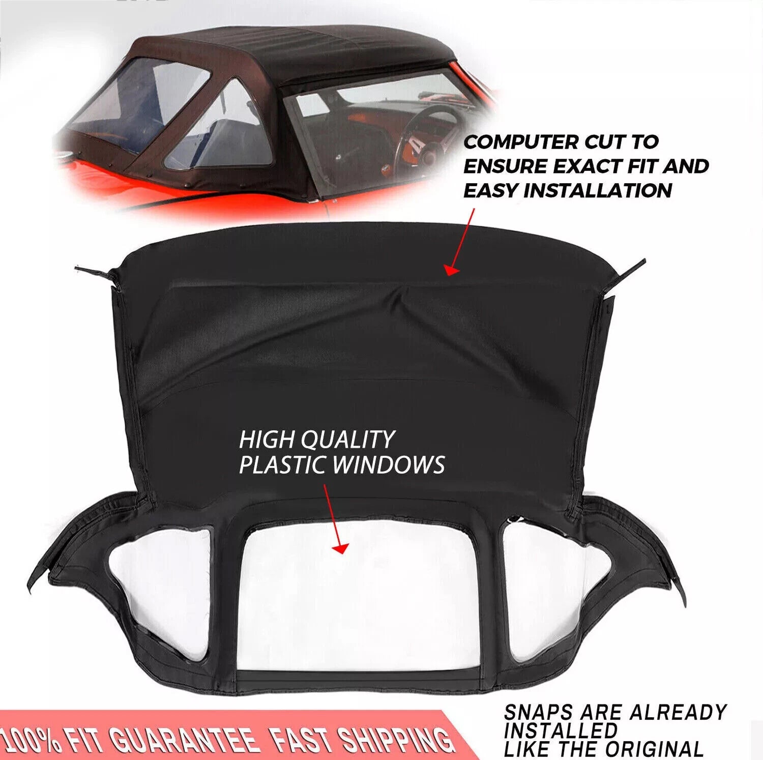 Convertible Soft Top for Triumph Spitfire (1971–1981)