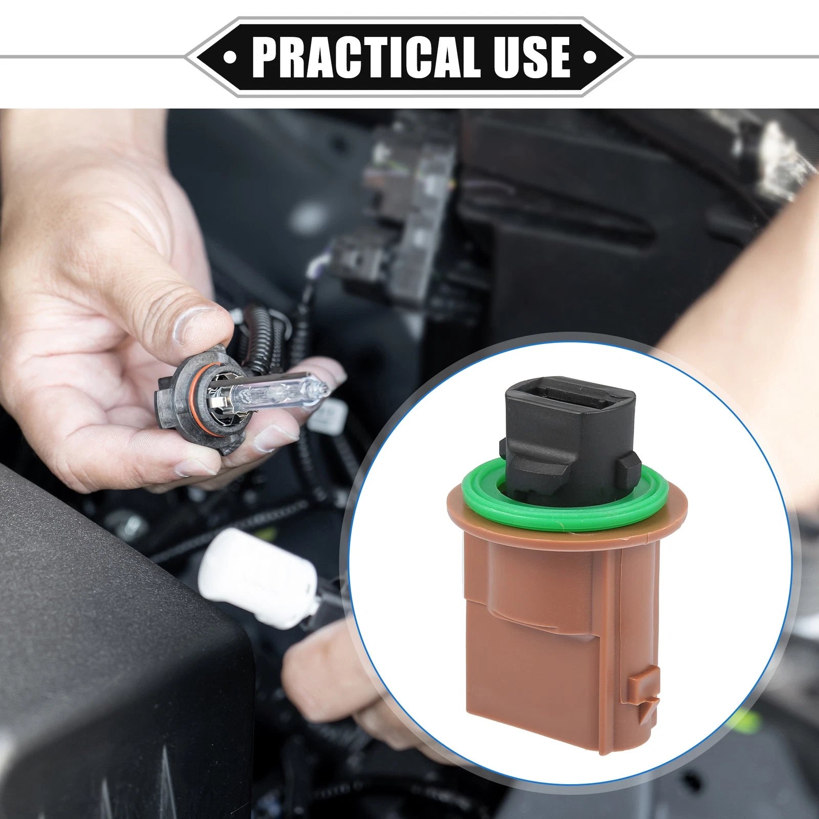 Fog Light Socket No.68091384AB for Lincoln MKZ (2010–2012) & Ford F-150 (2015–2017)