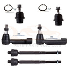 Set of 6 Front Lower Ball Joints & Tie Rods for Ford Expedition (2007–2014)