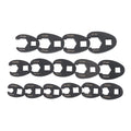 15-Piece Crowfoot Flare Nut Wrench Set for Metric Nuts (8–24 mm)