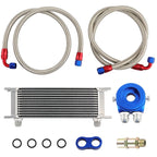 Oil Cooler & Filter Relocation Kit for Universal 13 Row AN10 Engine