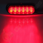 8x Stop/Turn/Tail Brake Reverse Light Flange Mount for Truck Trailer