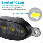 4X Front Grille Smoked Lens White LED Running Light for Ford F-150