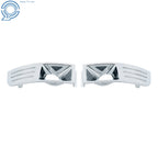 Set of 2 Front Fog Light Trim Covers for Ford Flex (2009-2012) Chrome