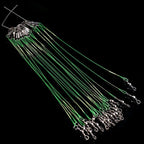 60Pcs Sea Fishing Leader Line Kit with Swivel for Spinnering and Jigging