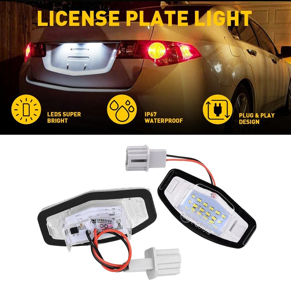 AUXITO LED License Plate Light for Acura Odyssey RDX (1999–2018)