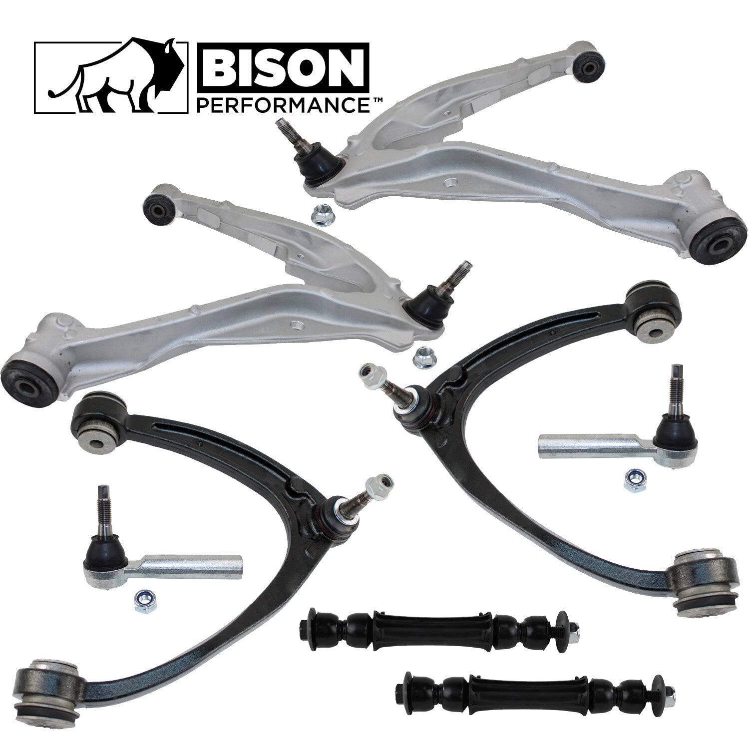 8pc Front Control Arm Sway Bar Link Tie Rod Kit for Chevy GMC