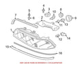Driver Left Headlight Bracket for BMW (63128362441)