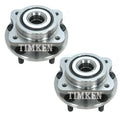 Set of 2 Timken Front Wheel Bearing & Hub Kit for Chrysler Dodge AWD (15")