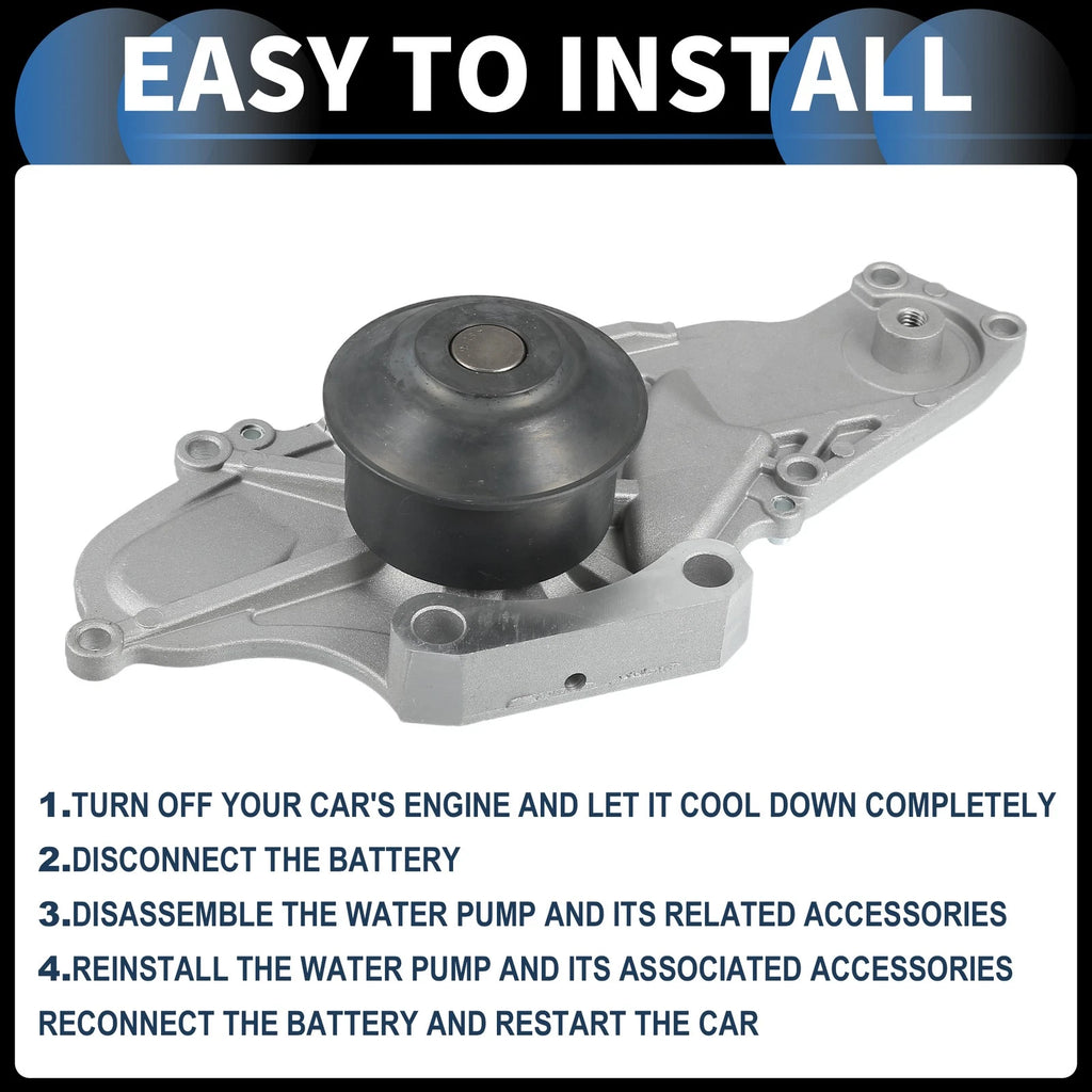 Water Pump with Tensioner Idler Pulley Kit for Acura CL (2001–2003) No. 14400P8AA01