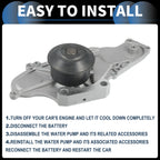 Water Pump with Tensioner Idler Pulley Kit for Acura CL (2001–2003) No. 14400P8AA01