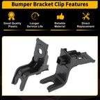 Set of 2 Front Bumper Filler Clip Brackets for Toyota Tacoma (2012–2015) No. 52531-04010