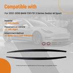 ABS Side Skirt Extension Panel for BMW 3-Series F30 F31 (2012–2018) Black