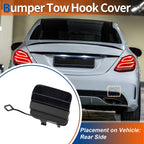 Rear Car Bumper Tow Hook Cover for Mercedes-Benz (2016–2020) No.A2058853303 Caliche Blue
