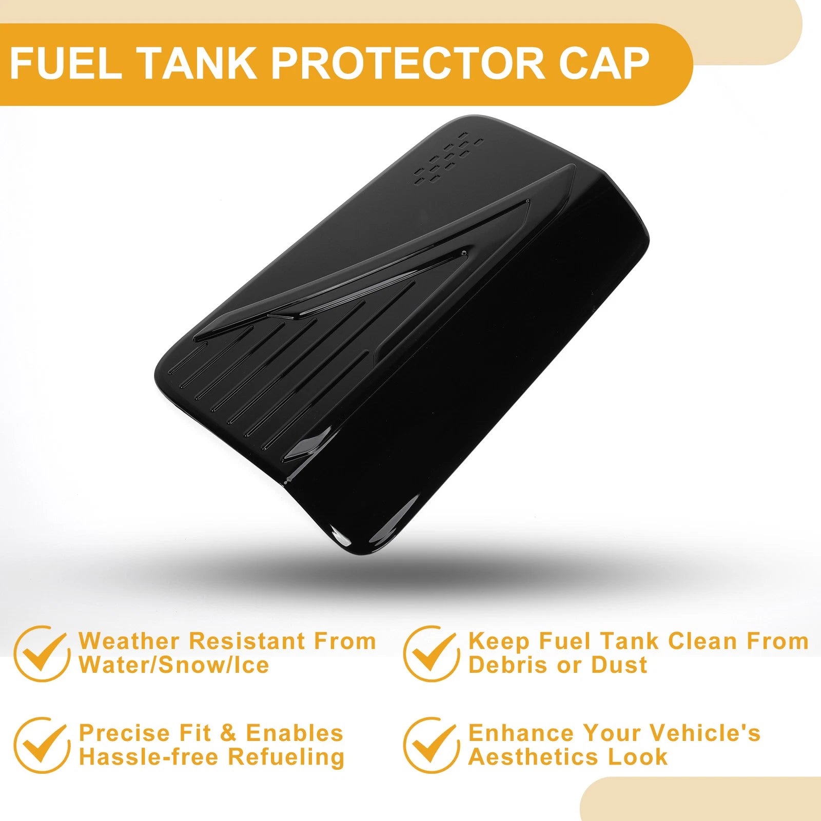Fuel Tank Door Cap for Mitsubishi L200 (2024–2025) Fuel Filler Flap Cover Black