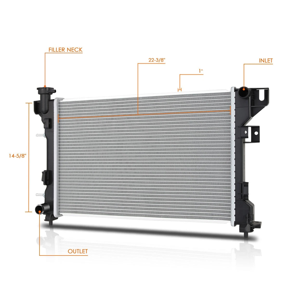 OE Style Radiator DPI-1109 for Chrysler Imperial/New Yorker/Dynasty (1991–1993)