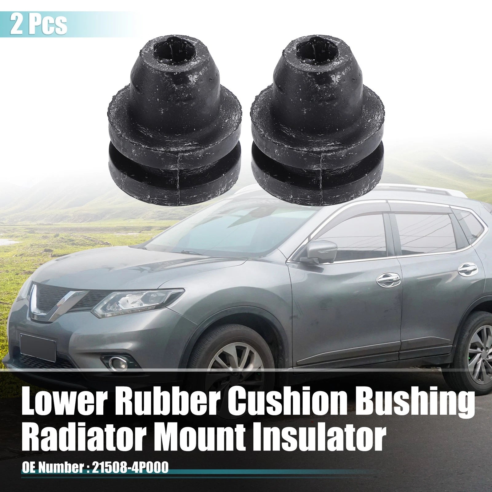 2X Lower Rubber Cushion Bushing for Nissan Frontier (1998–2015)